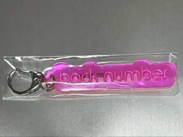 back number 랜덤 PVC 리플렉터 키링
