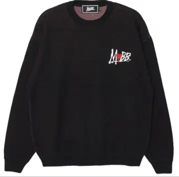 MOBB HEART DRIP KNIT -BLAC