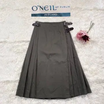 1010 [새상품급] 오닐 오브 더블린 스커트 랩스커트 맥시 길이 카키