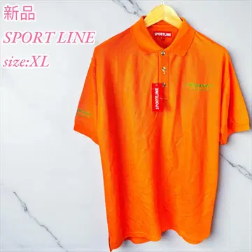 새상품 SPORT LINE 피케 셔츠 XL 오렌지