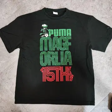 푸마 MAGFORIA 15TH 티셔츠 L 사이즈 블랙