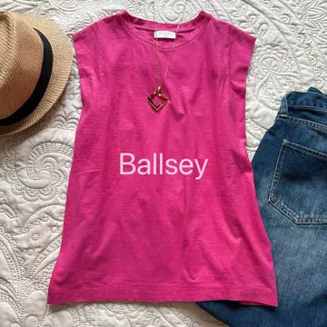 Ballsey 핑크 슬리브리스 티셔츠