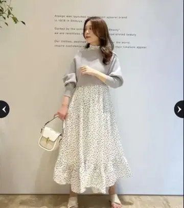 아푸와이저 리셰 레이어드 니트 민소매 원피스