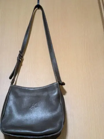 Kitamura 키타무라 브라운 가죽 숄더백