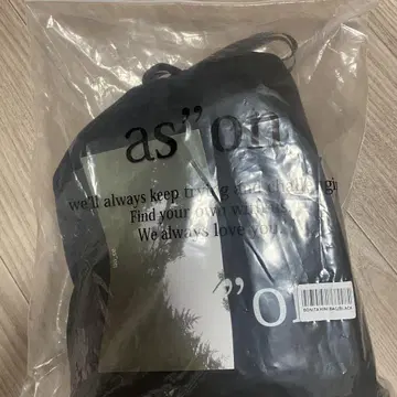 as'on 블랙 숄더백, 보관 주머니 포함