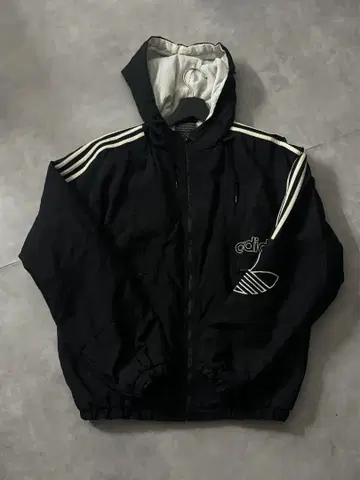 adidas 트랙 저지 점퍼 블루종 블랙 바스락