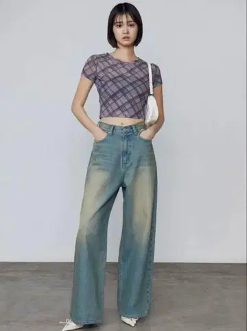 EMODA 빈티지 쉐이드 루즈 청바지