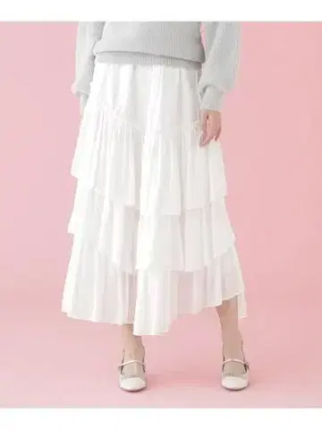 새상품급 JILL by JILL STUART 불규칙 캉캉 스커트