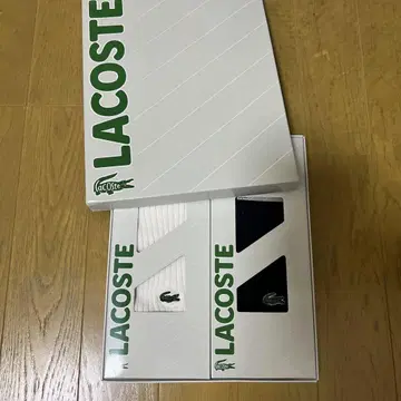 LACOSTE 삭스 2족 세트 25-27cm 미개봉 새상품