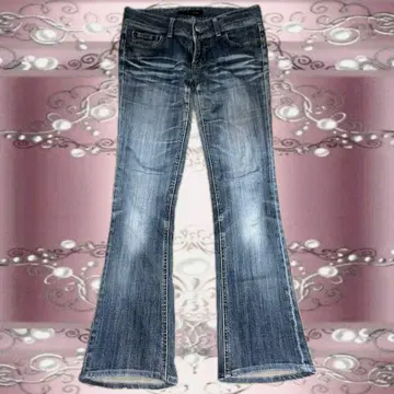 THEORIA JEANS 로우라이즈 플레어 데님 Y2K 헤이세이 갸루