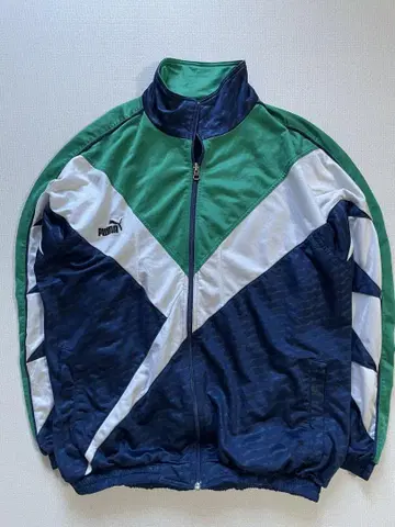 90s PUMA 단 하나 절개 디자인 레어 컬러 자켓