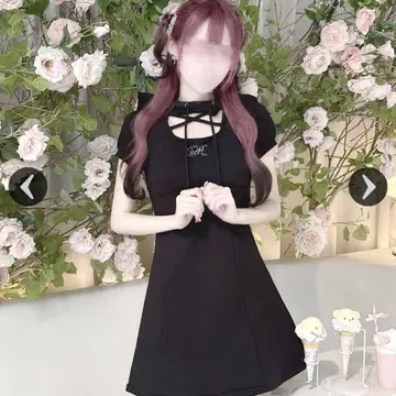 크로스 후드티 원피스