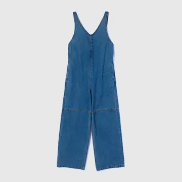 새상품 SeaRoomlynn V프론트 Denim 살로펫 블루 M