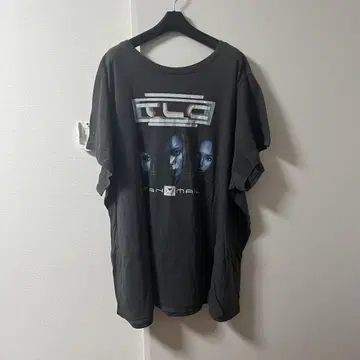 TLC world tour 2000 티셔츠 페이드 블랙 빅 사이즈