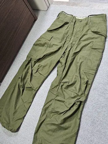 60년대 M-65 카고 팬츠 알루미늄 지퍼 67년 제작 실물