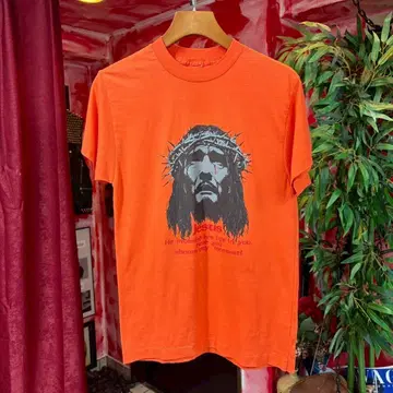 예수 그리스도 프린트 80년대~ jesus Tee