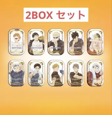 하이큐 스퀘어 캔뱃지 BOX 쿨 다운 2BOX 세트