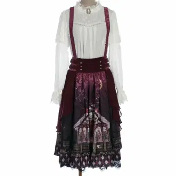 새상품 axes femme kawaii 실크 녹턴 스커트 고스로리