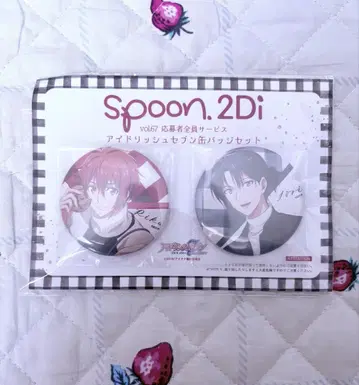 [ 플라웨 캔뱃지 ] spoon 미개봉 아이나나 아이돌리쉬 세븐