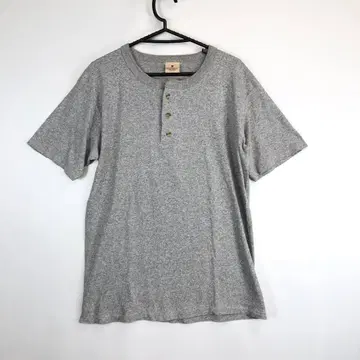 USA 제 Goodwear 버튼 T셔츠 그레이 M 사이즈