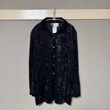 Dead stock vintage velours shirt