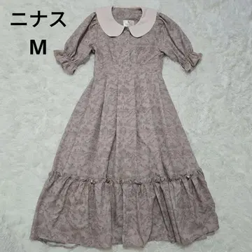 새상품급 시마무라 x 아오키 미사코 NINA'S 원피스 M 베이지