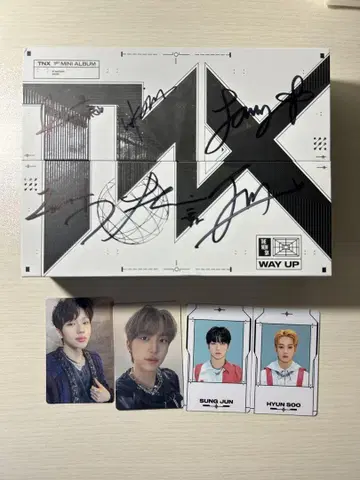 TNX WAY UP의 사인 포함 앨범 트레이딩 카드
