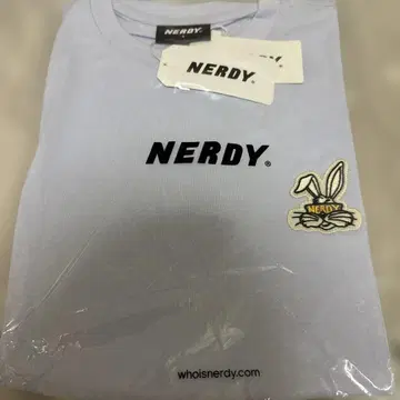 NERDY 백 라빗 와펜 T셔츠 S 사이즈