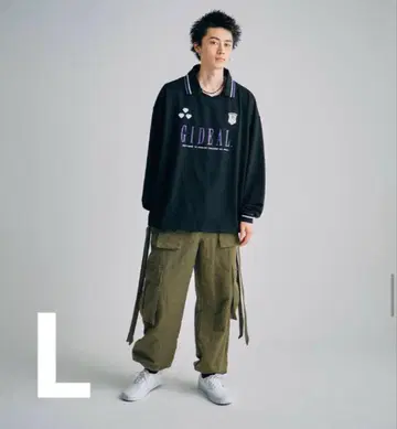 GIDEAL 와이드 카고 팬츠 카키 3