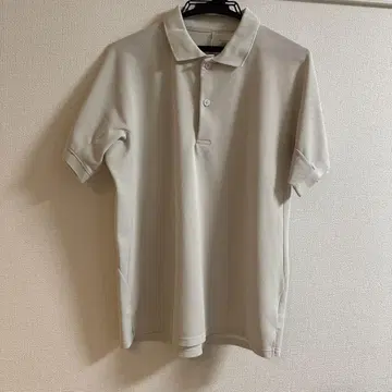 데상트 아이보리 피케 셔츠