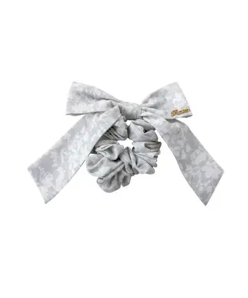 로제 뮤즈 floral print ribbon 슈슈