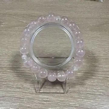 로즈 쿼츠 오로라 가공 팔찌
