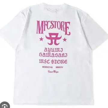 하마사키 아유미 MFCSTORE 콜라보 T셔츠 XL