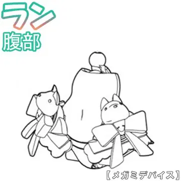 미조립 복부 란 푸니모후 PUNI MOFU 메가미 디바이스 1