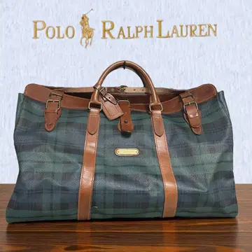 POLO RALPH LAUREN / 폴로 보스턴 백 PVC x 가죽