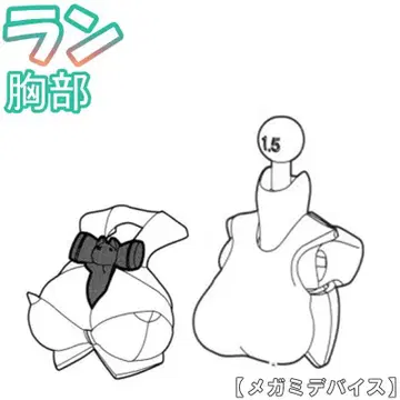 미조립 가슴 란 푸니모후 PUNI MOFU 메가미 디바이스 2