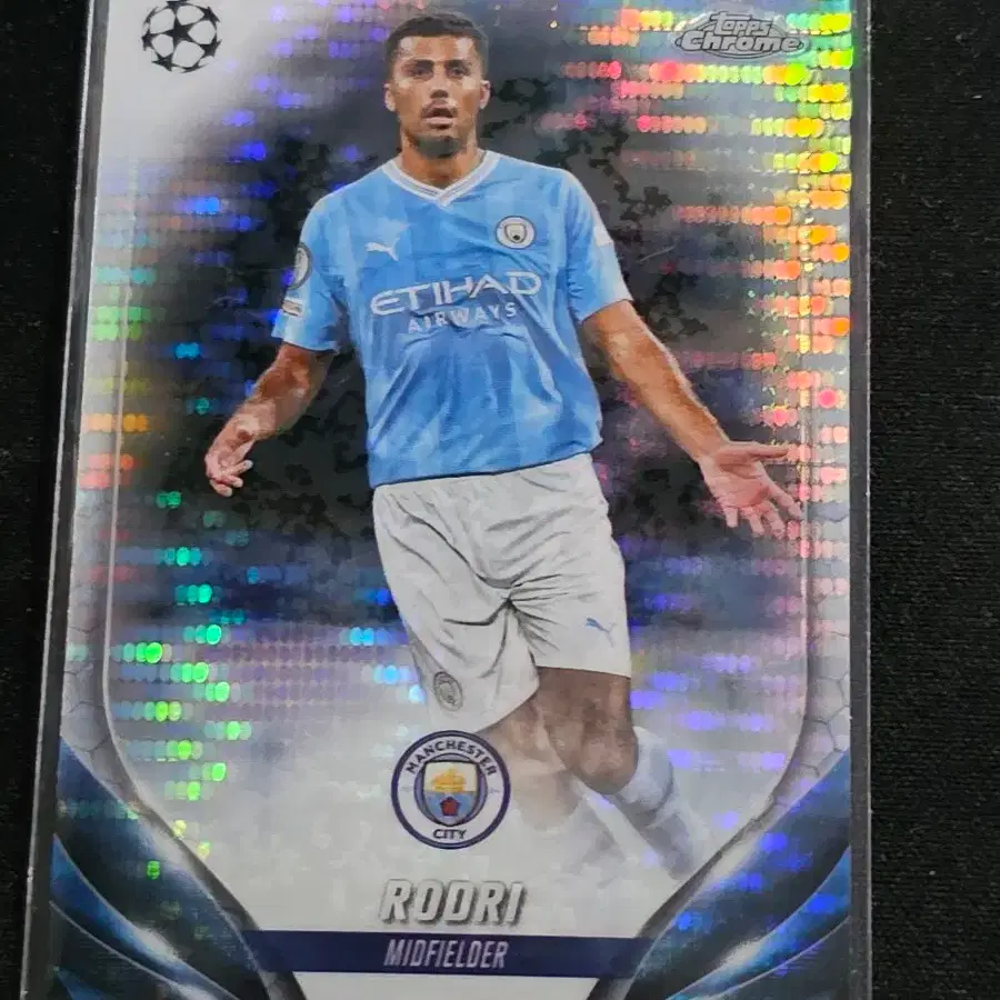 23/24 Topps Chrome Manchester City Rodri Pulsar Refractor Soccer Card #축구카드,#맨체스터시티,#로드리,#탑스크롬  on Bunjang Global Site.