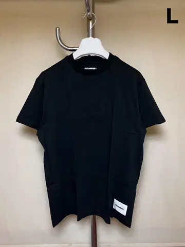 새상품 L JIL SANDER 24ss 팩 티셔츠 블랙 장미 17454