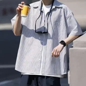 셔츠 남성용 스트라이프