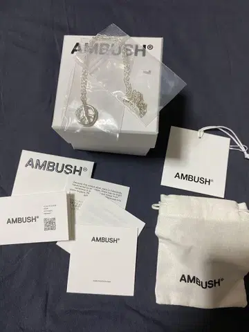 [ AMBUSH ] 피스 참 목걸이 미사용 새상품