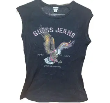 GUESS JEANS 슬리브리스 티셔츠 M y2k