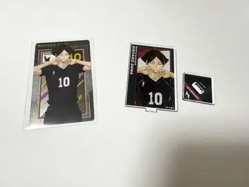 하이큐 카쿠나 린타로 아니아 아트 미니 아크릴 스탠드 메탈릭 카드