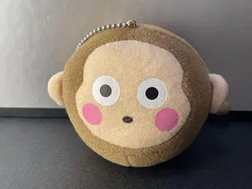 원숭이 몽키치 봉제 인형 볼 체인 키링 부들부들 레트로