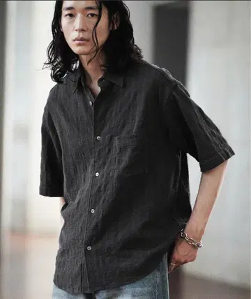WYM GAUZE MESH CHECK H/S SHIRT