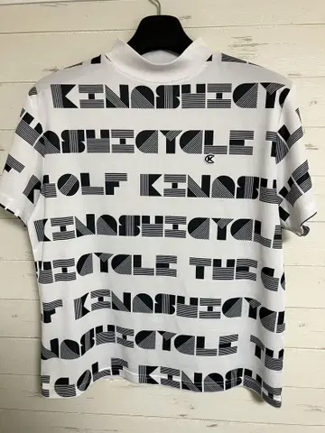 KINASHI CYCLE 골프 셔츠 화이트/네이비