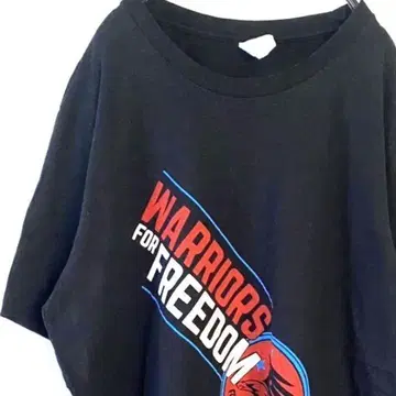 CANVAS WARRIORS 프리덤 티셔츠 L 블랙 검정 구제 의류