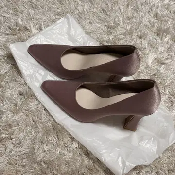 LAGUNAMOON LADY 빈티지 새틴 펌프스 XS 핑크