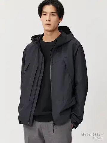 PLST 디크로스 마운틴 후드티 BLACK