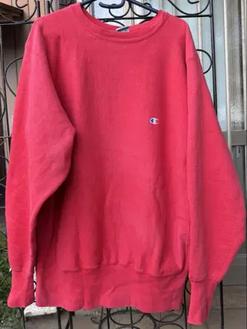 90년대 Champion Reverse Weave 맨투맨 L 레드