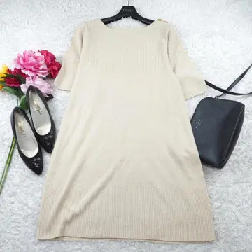 G4775*유나이티드 애로우즈 A라인 원피스 베이지